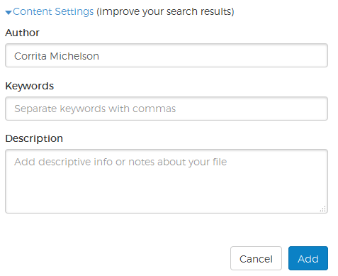 Creating Assessment Settings