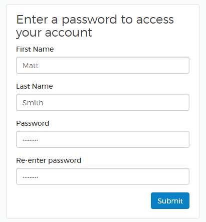 Create Password